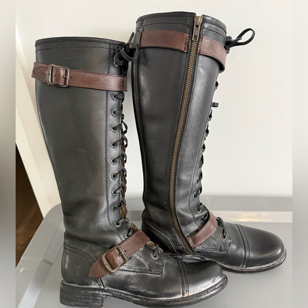Frye Jenna cap toe boots